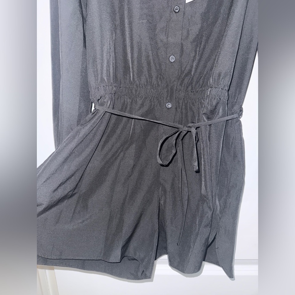 Fiorucci Black Long Sleeve Romper super soft sz M (42 Italy)